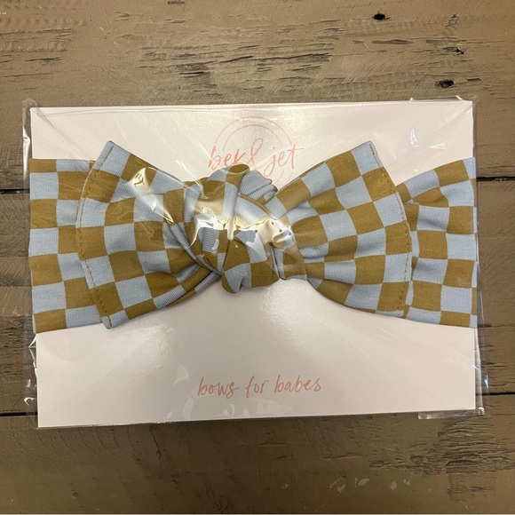 NWT Little and Lively blue/brown 9-12M leggings and headband - Picture 2 of 5